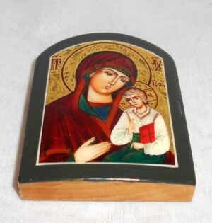 Our Lady icon 5.2 x 6.7 cm - 3