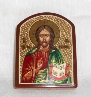 Jesus Pantocrator icon 5.2 x 6.7 cm - 3