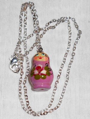 Necklace orchid wild flowers Babooshki s