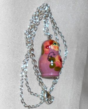 Necklace orchid with roses Babooshki s