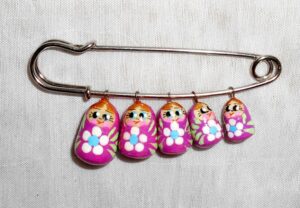 Hot pin pink Daisy white flowers Babooshki s