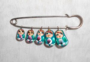 pin turquoise magenta flowers Babooshki s
