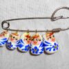 pin white with blue flowers Babooshki s