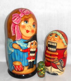 Nutcracker and Wendy 5-set nesting Doll Babooshki s