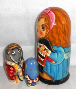 Nutcracker and Wendy 5-set nesting Doll Babooshki s