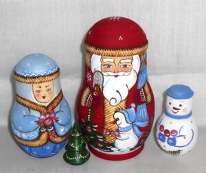 Santa fatty 5-set nesting Doll Babooshki s