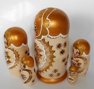Golden Girl nesting Doll Babooshki s