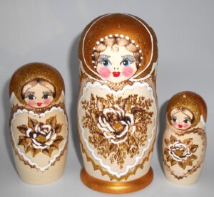 Golden Girl nesting Doll Babooshki s