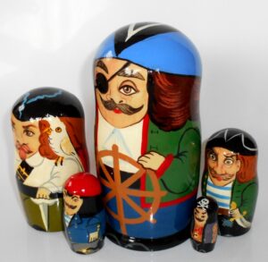 Pirates nesting Doll Babooshki s