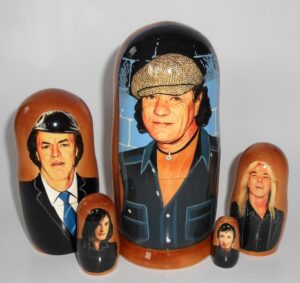 ACDC Babushka Matryoshka nesting Doll Babooshki Babushkas