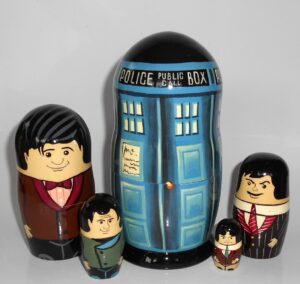 Dr Who Babushka Matryoshka nesting Doll  Babooshki Babushkas