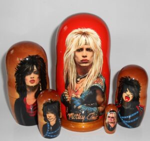 Motley Crew Babushka Matryoshka nesting Doll Babooshki Babushkas