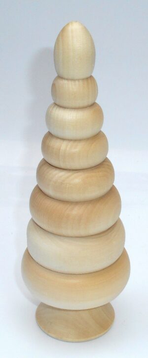 DIY Pyramid 20 cm raw plain unpainted Unfinished Montessori DIY  BLANK