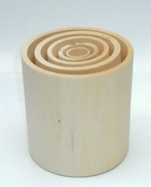 DIY cups Pyramid 12 cm high 5 cups raw plain unpainted Unfinished Montessori DIY  BLANK