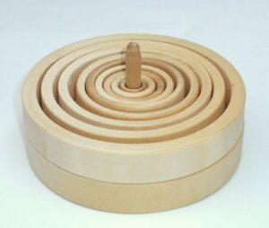 DIY NESTING rings 6.5 cm high 9 rings raw plain unpainted Unfinished Montessori DIY  BLANK