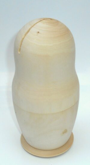 Blank DIY 1-set money box 19cm raw plain unpainted Unfinished Montessori DIY  BLANK  Babushka Matryoshka nesting Doll Babooshki Babushkas