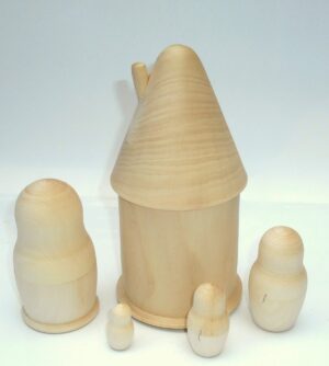 DIY babushka house décor  box 18 cm high raw plain unpainted Unfinished Montessori DIY  BLANK  Babushka Matryoshka nesting Doll Babooshki Babushkas