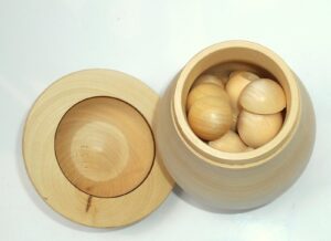 DIY Mushrooms décor box 14 cm high raw plain unpainted Unfinished Montessori DIY BLANK - 2