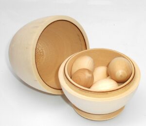 DIY Eggs décor box 12 cm high raw plain - Image 4