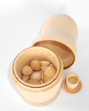 DIY babushka toys décor box 15 cm high raw plain unpainted Unfinished Montessori DIY  BLANK