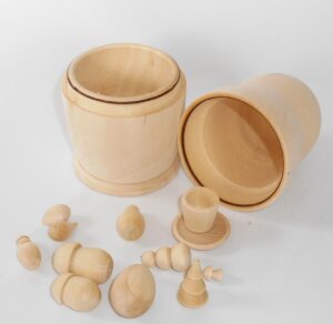 DIY toys décor box 15 cm high raw plain unpainted Unfinished Montessori DIY BLANK