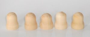 DIY set of 5 finger puppets high 2.5 cm raw plain unpainted Unfinished Montessori blank
