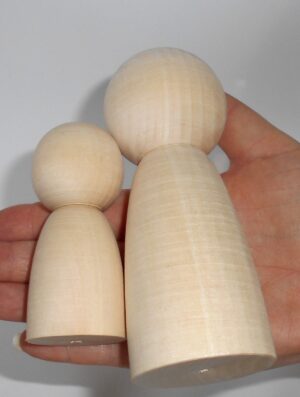 DIY family with tree set of 5 raw plain unpainted Unfinished Montessori blank - 2