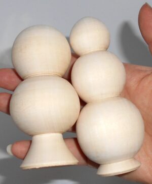 DIY magic forest with snowman set of 8 raw plain unpainted Unfinished Montessori DIY BLANK - 2