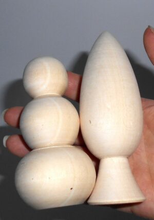 DIY magic forest with conical trees set of 7 raw plain unpainted Unfinished Montessori DIY  BLANK - 3