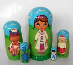Doc McStuffins Babushka Matryoshka nesting Doll  Babooshki Babushkas