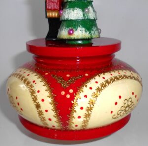 Nutcracker Music Box in red - 2