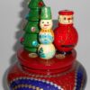 Santa with Xmas tree and snowman Music Box