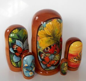 Butterflies nesting Doll Babooshki s