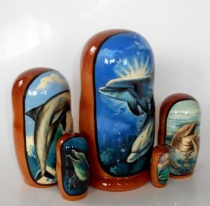 Dolphin nesting Doll Babooshki s