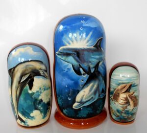 Dolphin nesting Doll Babooshki s