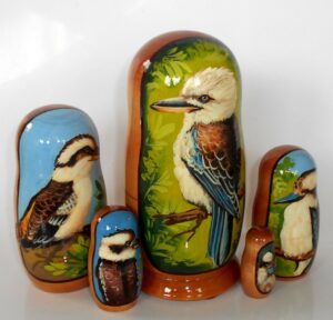 Kookaburra nesting Doll Babooshki s