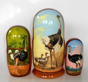 Emu nesting Doll Babooshki s
