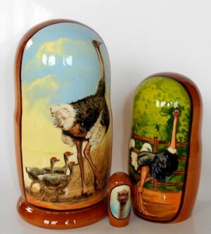 Emu nesting Doll Babooshki s