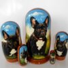 Doggy French BullDoggy Babushka Matryoshka nesting Doll  Babooshki Babushkas