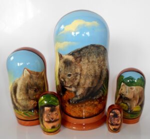 Wombat Babushka Matryoshka nesting Doll  Babooshki Babushkas