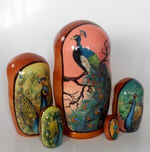 Peacock nesting Doll Babooshki s