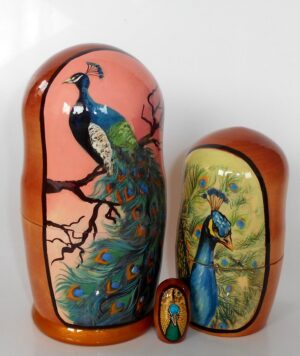 Peacock nesting Doll Babooshki s