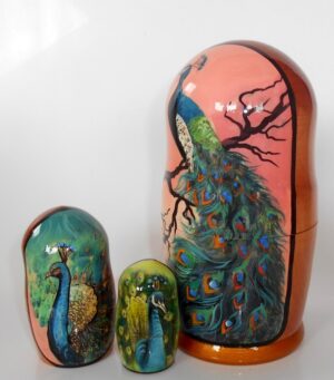 Peacock nesting Doll Babooshki s