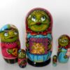 Funny Frogs Musicians 5-set Babushka Matryoshka nesting Doll Babooshki Babushkas