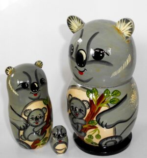 Funny Koala 5-set nesting Doll Babooshki s