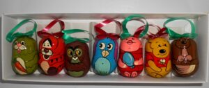 Christmas décor POOH and friends  babushka shape 7-set   Babushka Matryoshka nesting Doll  Babooshki Babushkas BOX SET