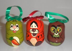 Christmas décor POOH and friends shape 7-set nesting Doll Babooshki s BOX SET