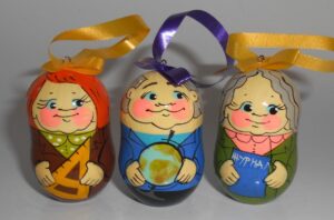 Christmas décor school Teachers girls 7-set nesting Doll Babooshki s BOX SET