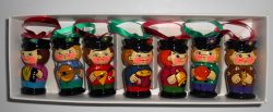 Christmas décor seven musicians 7-set   Babushka Matryoshka nesting Doll  Babooshki Babushkas BOX SET