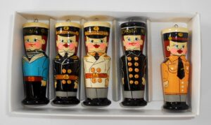 Christmas décor The Navy officers 5-set BOX SET